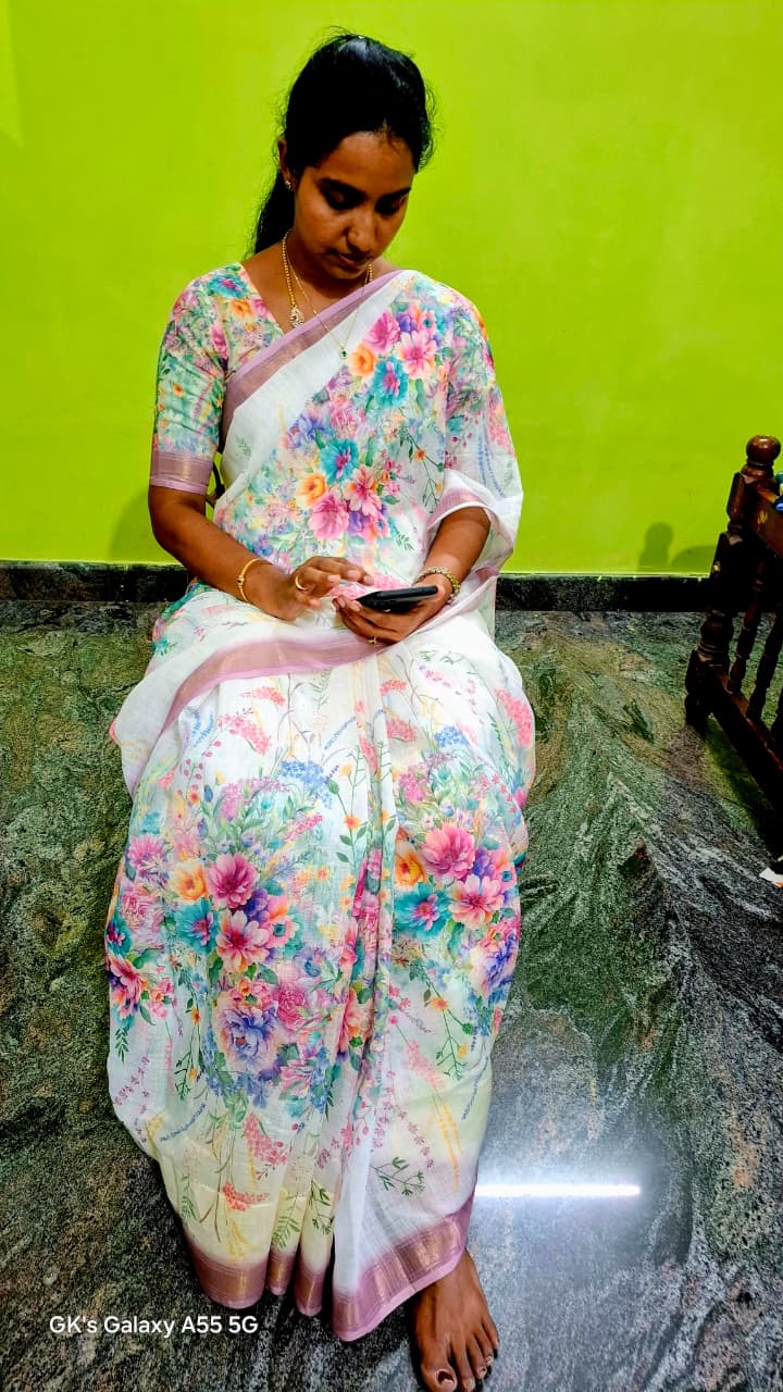 linen cotton cotton saree linen cotton cotton saree