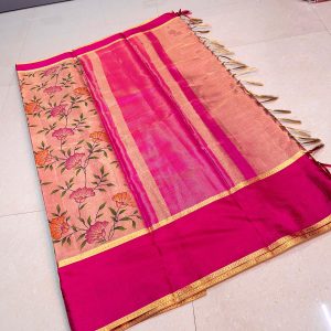 banarasi soft tisue silk saree