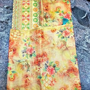 printed tissue silk sarees